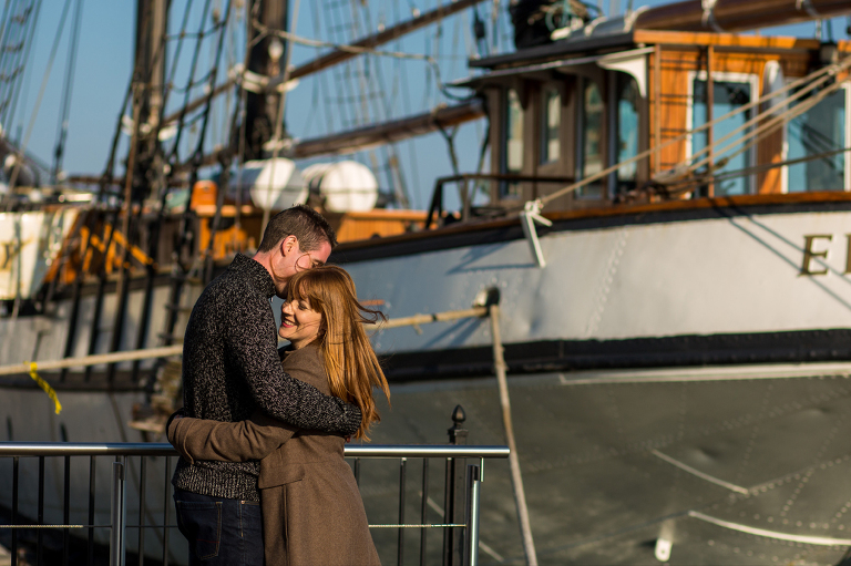 queens quay kingston photographer engagement photos amsterdam brewery toronto make portraits connection tall ships