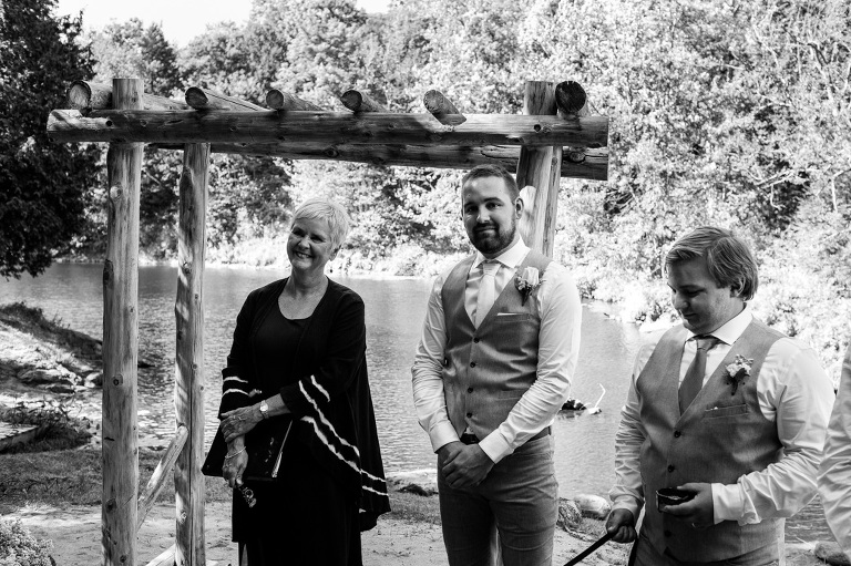 Black River Retreat Wedding Rustic Outdoor Chic Woodland Theme Tweed YGK Kingston Photographer Rob Whelan-1