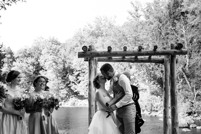 Black River Retreat Wedding Rustic Outdoor Chic Woodland Theme Tweed YGK Kingston Photographer Rob Whelan-1